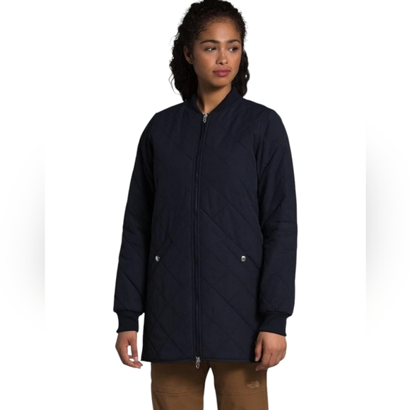 The North Face Cuchillo Parka Navy Aviator Jacket Size Small NWT - Picture 1 of 11